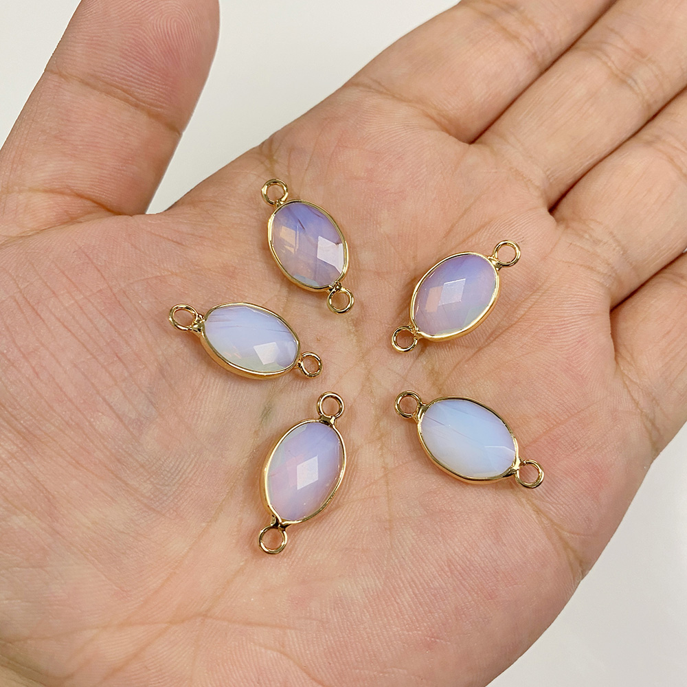 3Pcs Faceted Natural Stone Pen - Crystal Pendant Necklace Natural Stone 评论和价格