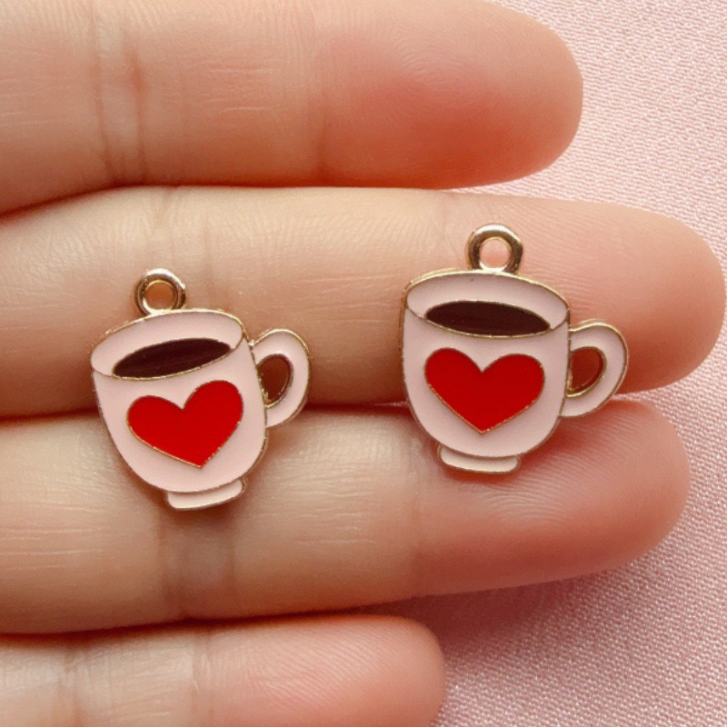 12pcs Colorful Drip Oil Love C - Earrings 评论和价格