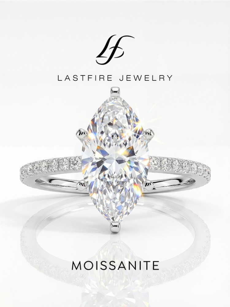 Real 2ct Real Moissanite Diamo - Moissanite Engagement Ring 1 Carat 评论和价格