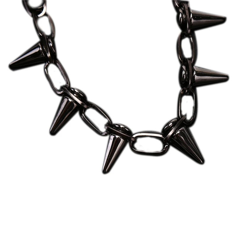 Goth Rock Biker Spike Rivet Co - Goth Punk Spike Choker 评论和价格