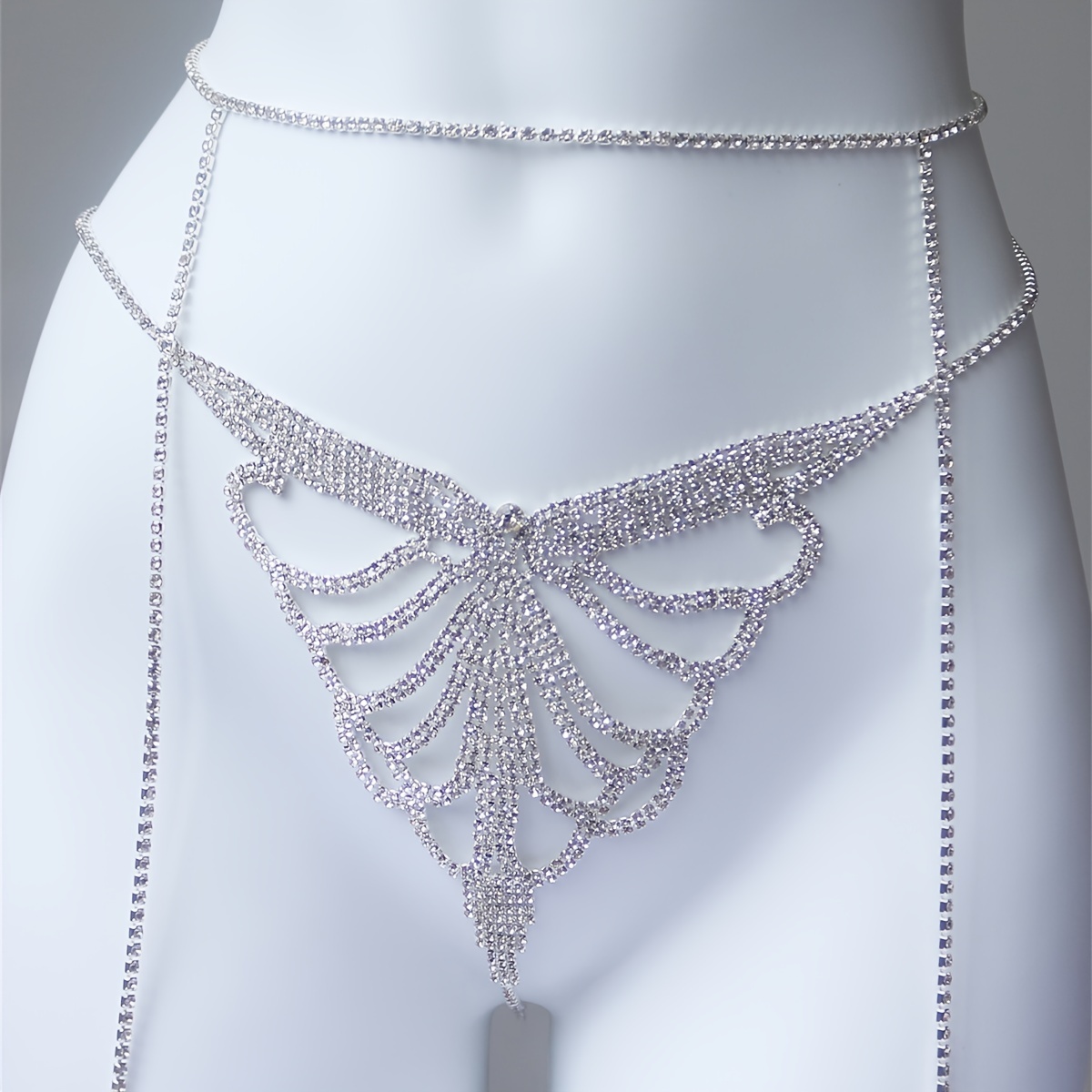 Multi layer rhinestone sparkli - Body Jewelry 评论和价格