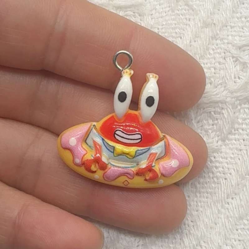 10pcs cartoon resin pendant, D - Earrings 评论和价格