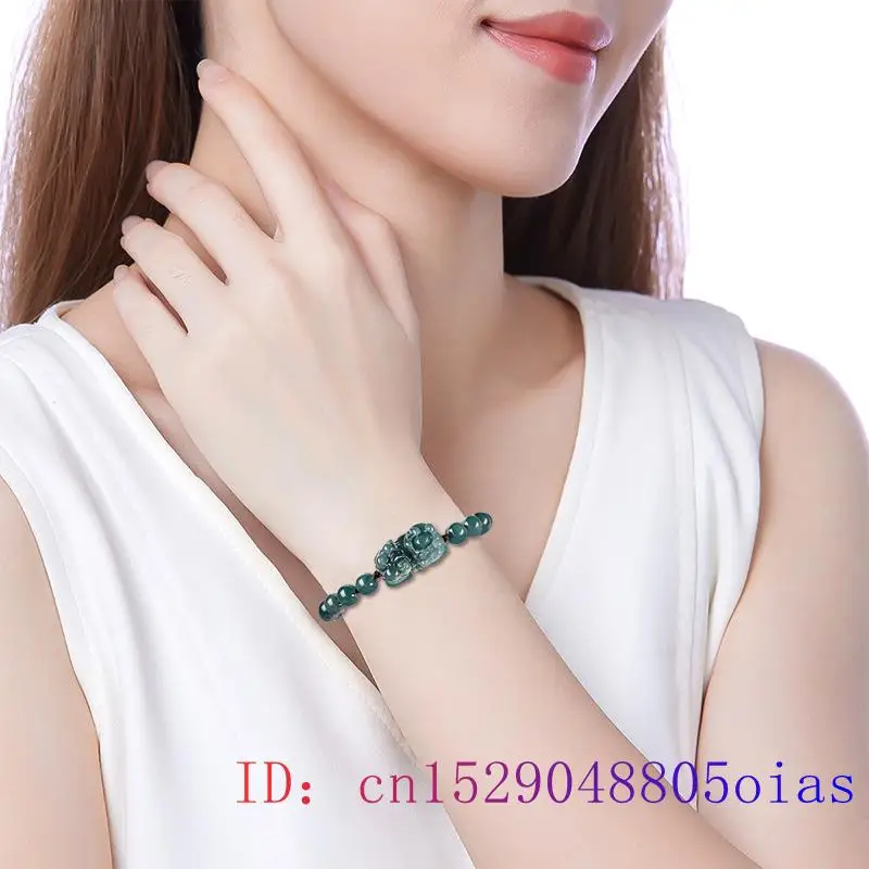 Burmese Jadeite Pixiu Bracelet - Bracelets 评论和价格